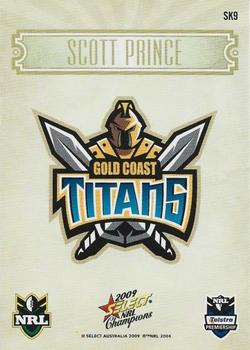 2009 Select NRL Champions - Sketches #SK9 Scott Prince Back